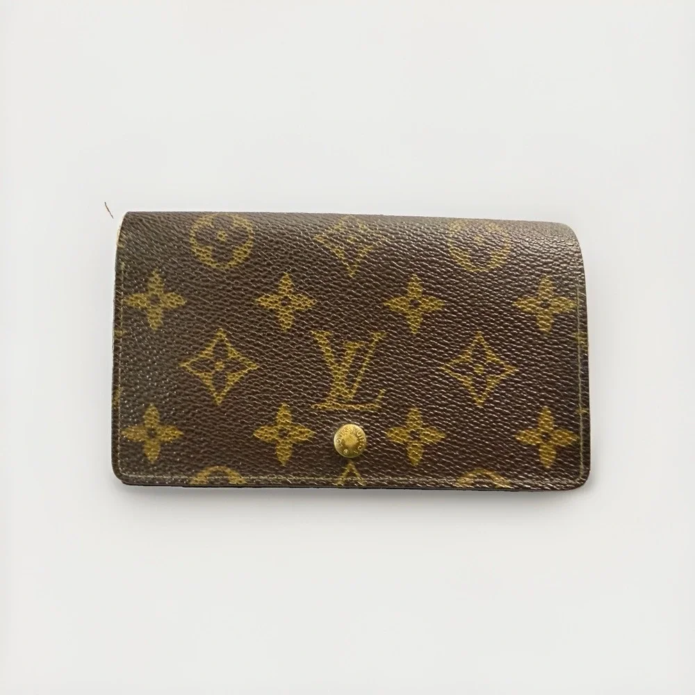 Vintage Louis Vuitton Wallet Portefeuille Monogram Canvas Classic Zipper